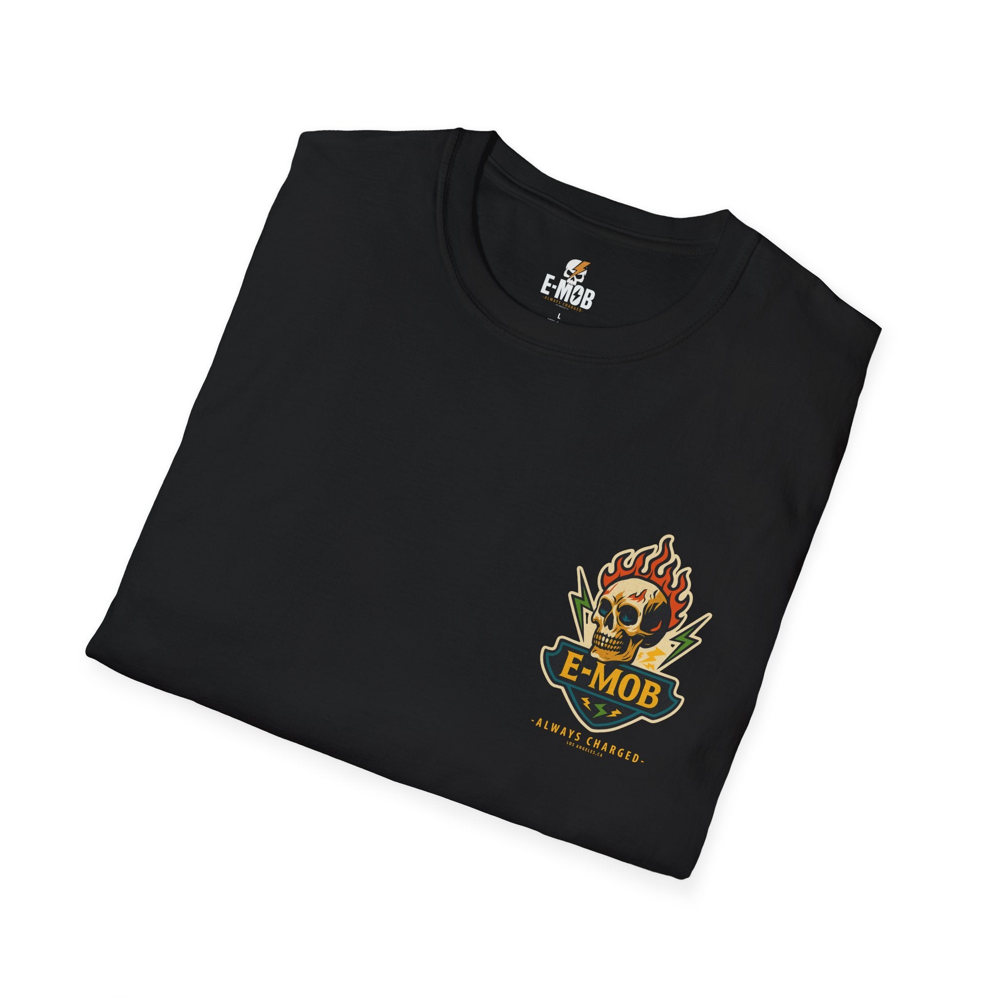 E-Mob Flaming Skull Tee - E-Bike Core Collection T-shirt
