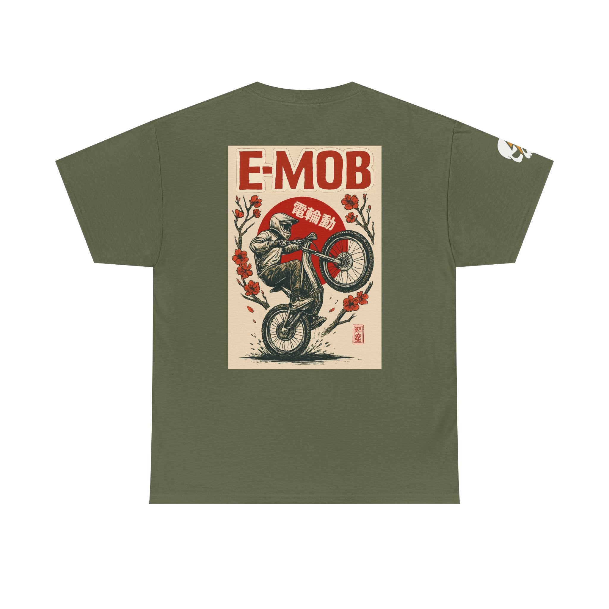 E-Mob Rising Sun Tee — E-Bike Passport Collection Graphic T-Shirt