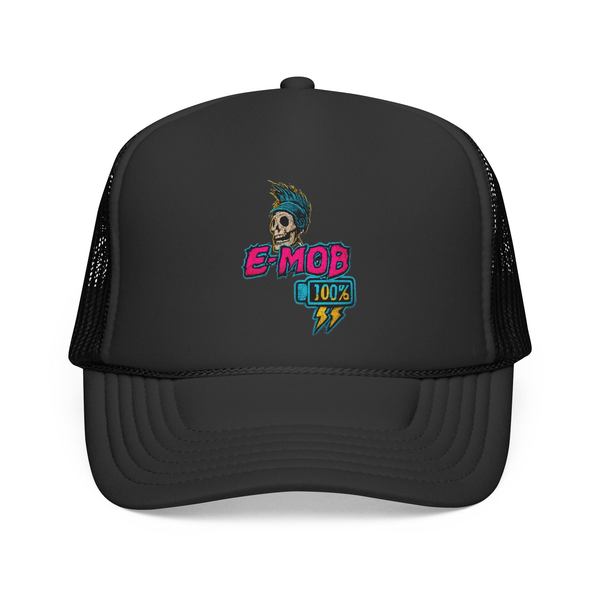 E-Mob 100% Cap - Retro Neon Collection Trucker Cap