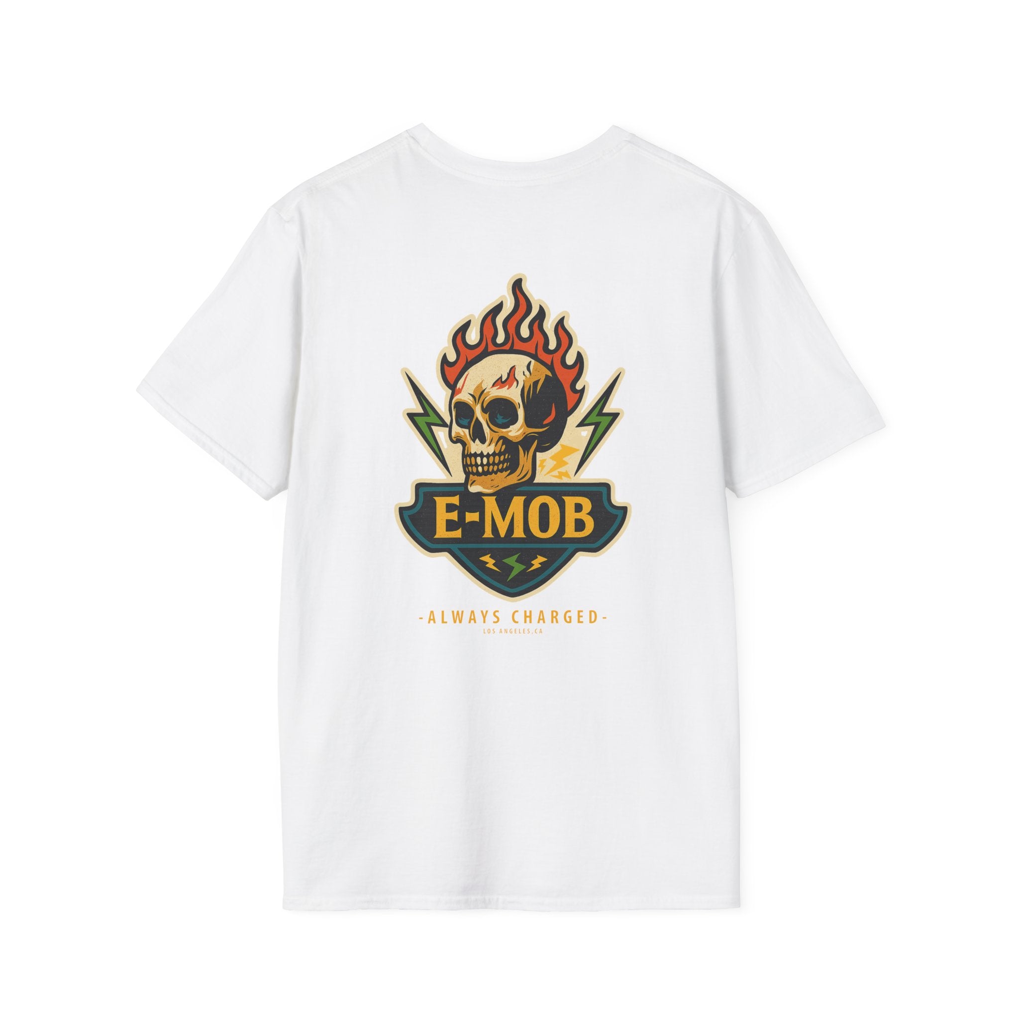 E-Mob Flaming Skull Tee - E-Bike Core Collection T-shirt