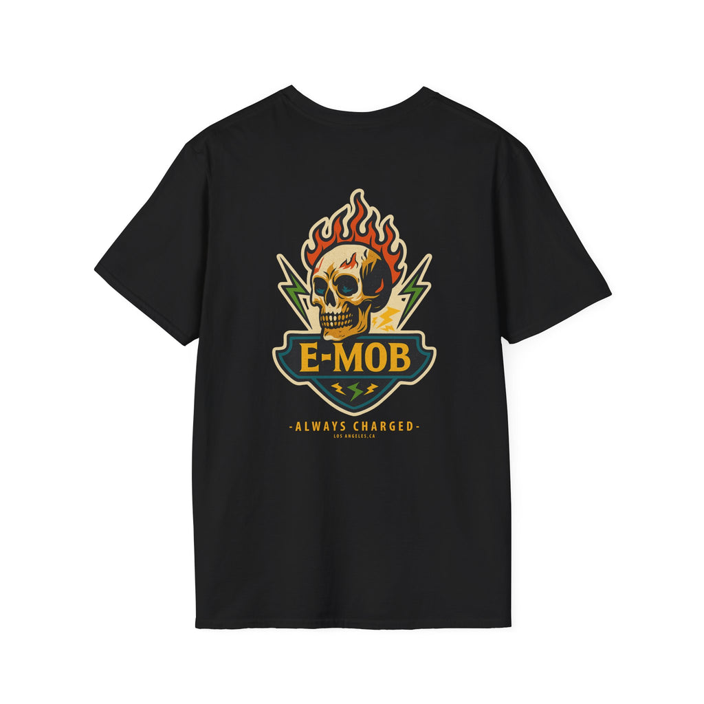 E-Mob Flaming Skull Tee - E-Bike Core Collection T-shirt