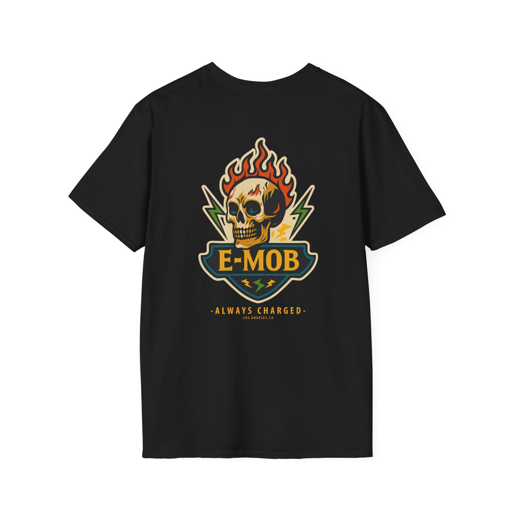 E-Mob Flaming Skull Tee - E-Bike Core Collection T-shirt