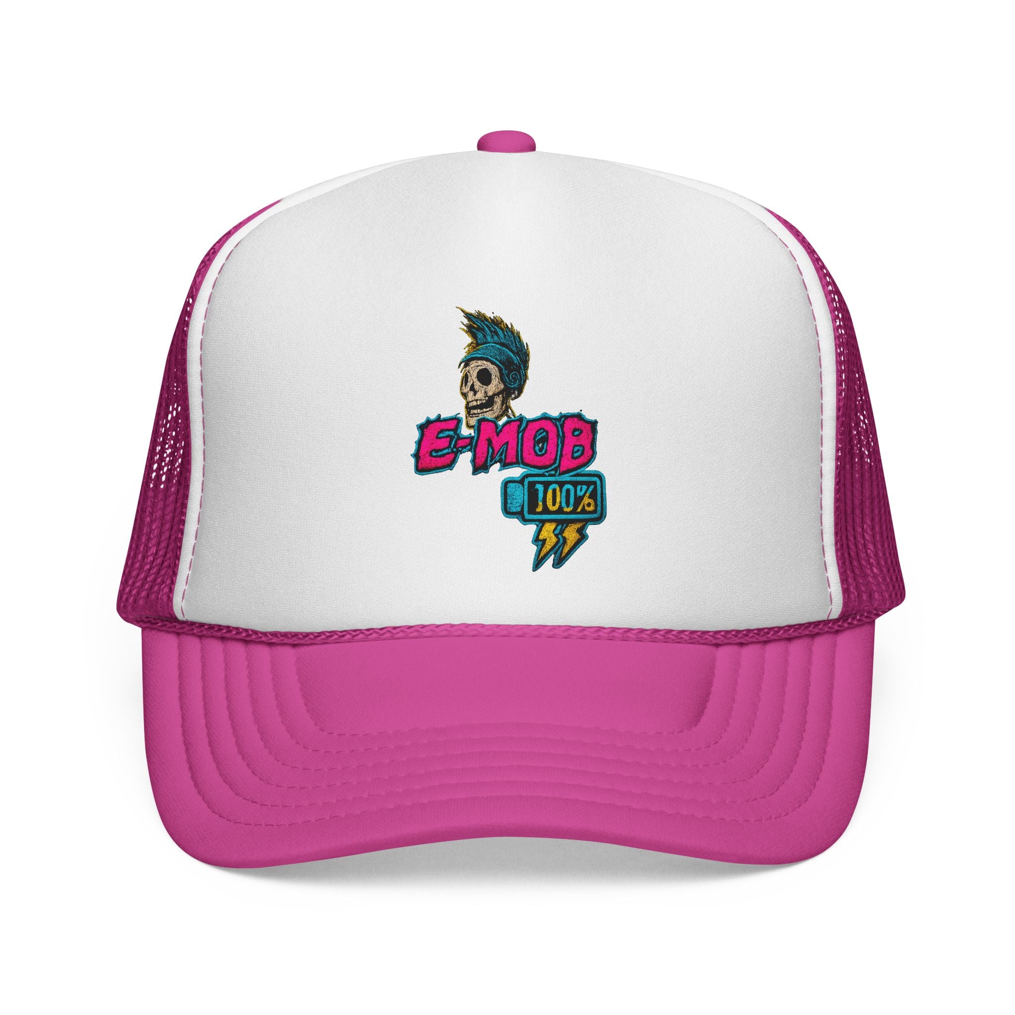 E-Mob 100% Cap - Retro Neon Collection Trucker Cap