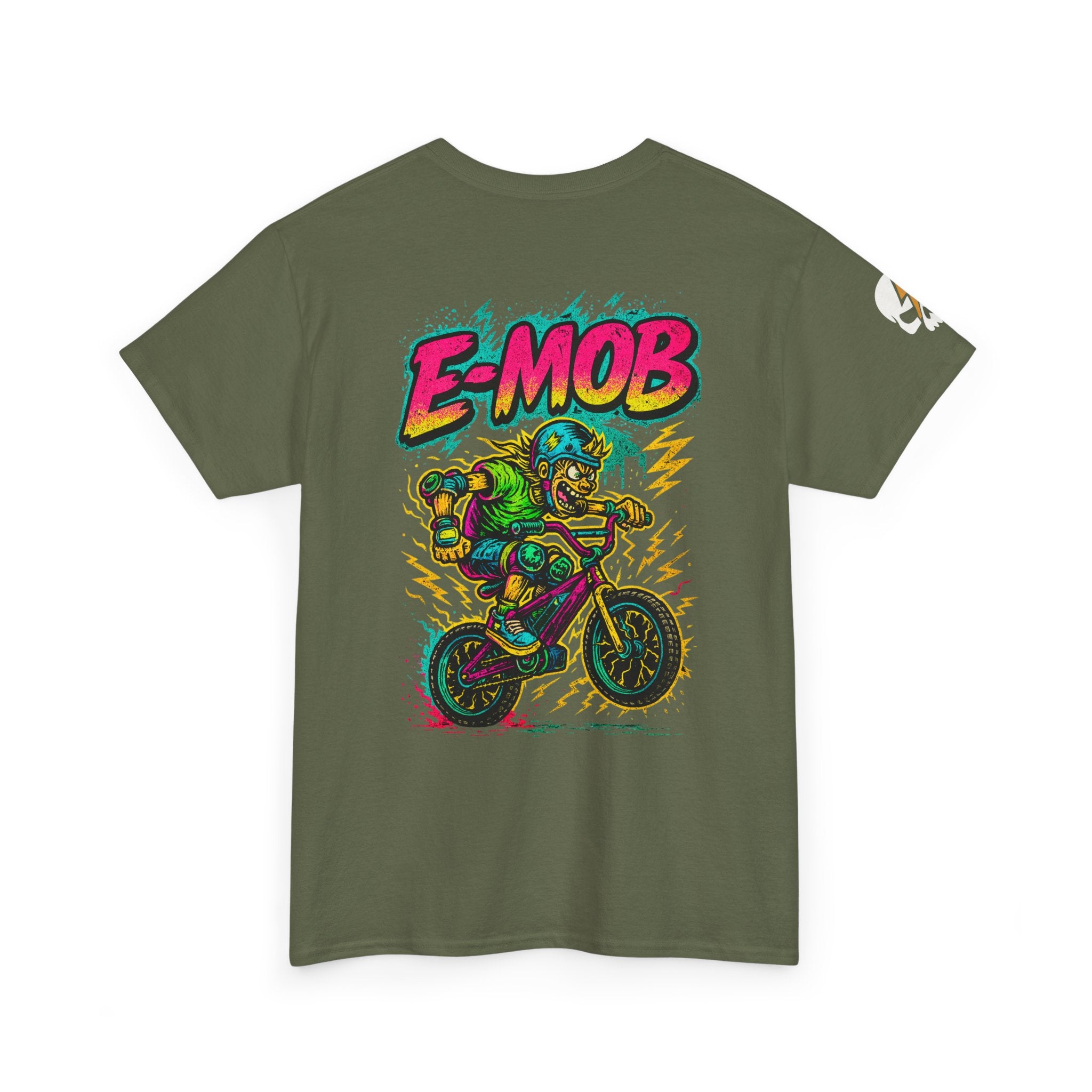 E-Mob Punk Tee — E-Bike Retro Neon Collection Graphic T-Shirt