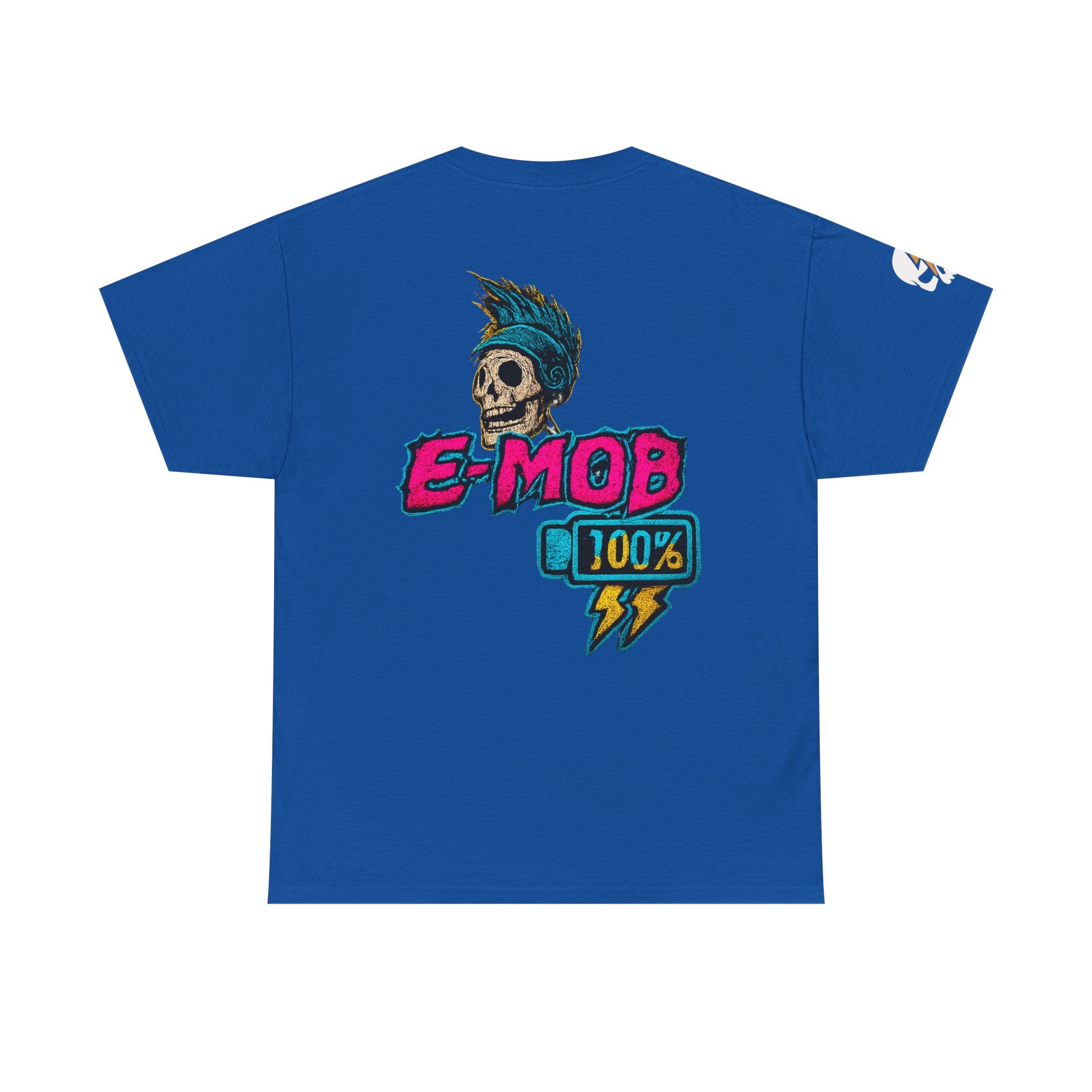 E-Mob 100% Tee — E-Bike Retro Neon Collection Graphic T-Shirt