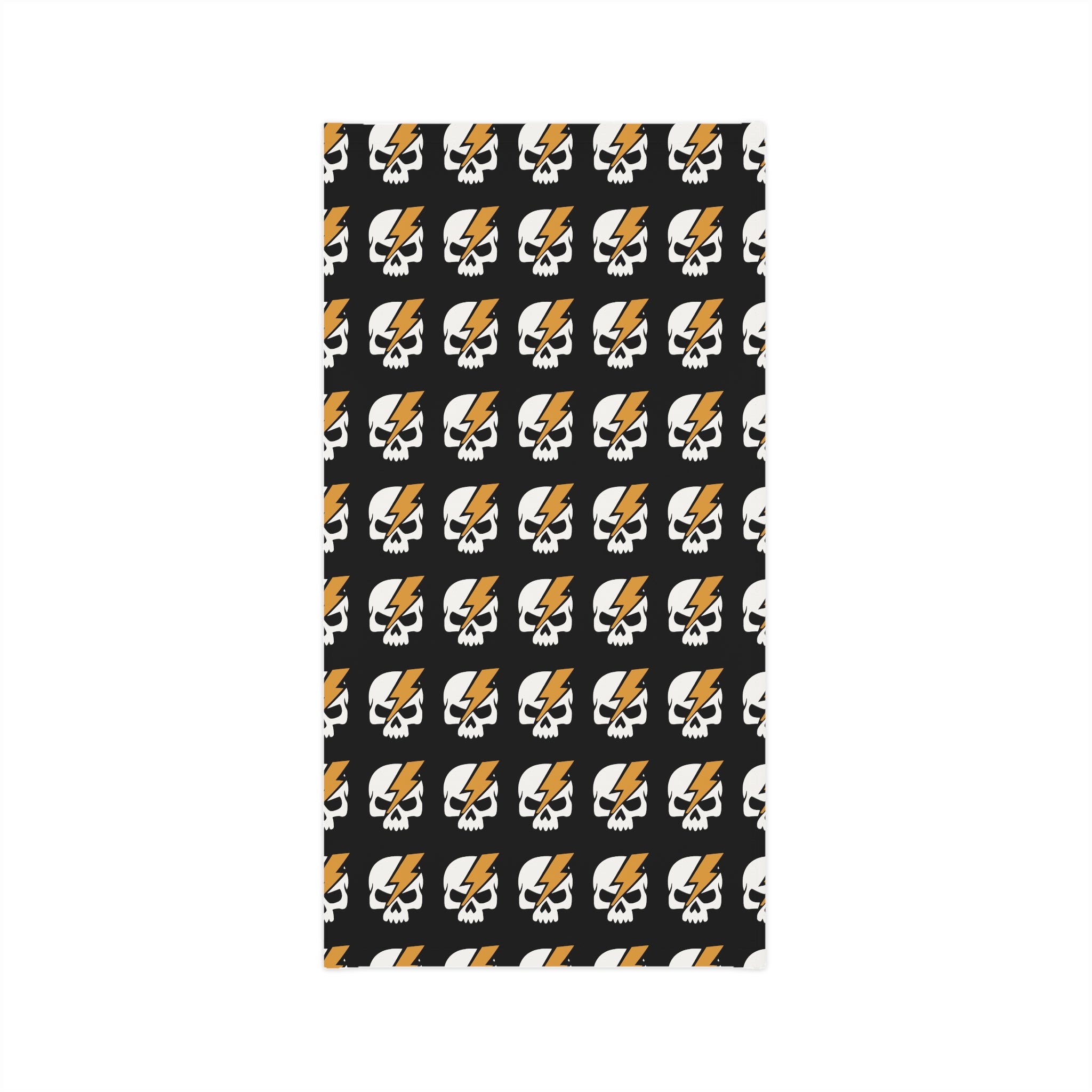 E-Mob Big Skull Pattern Neck Gaiter — Lightweight E-Bike Black Face Mask Bandana