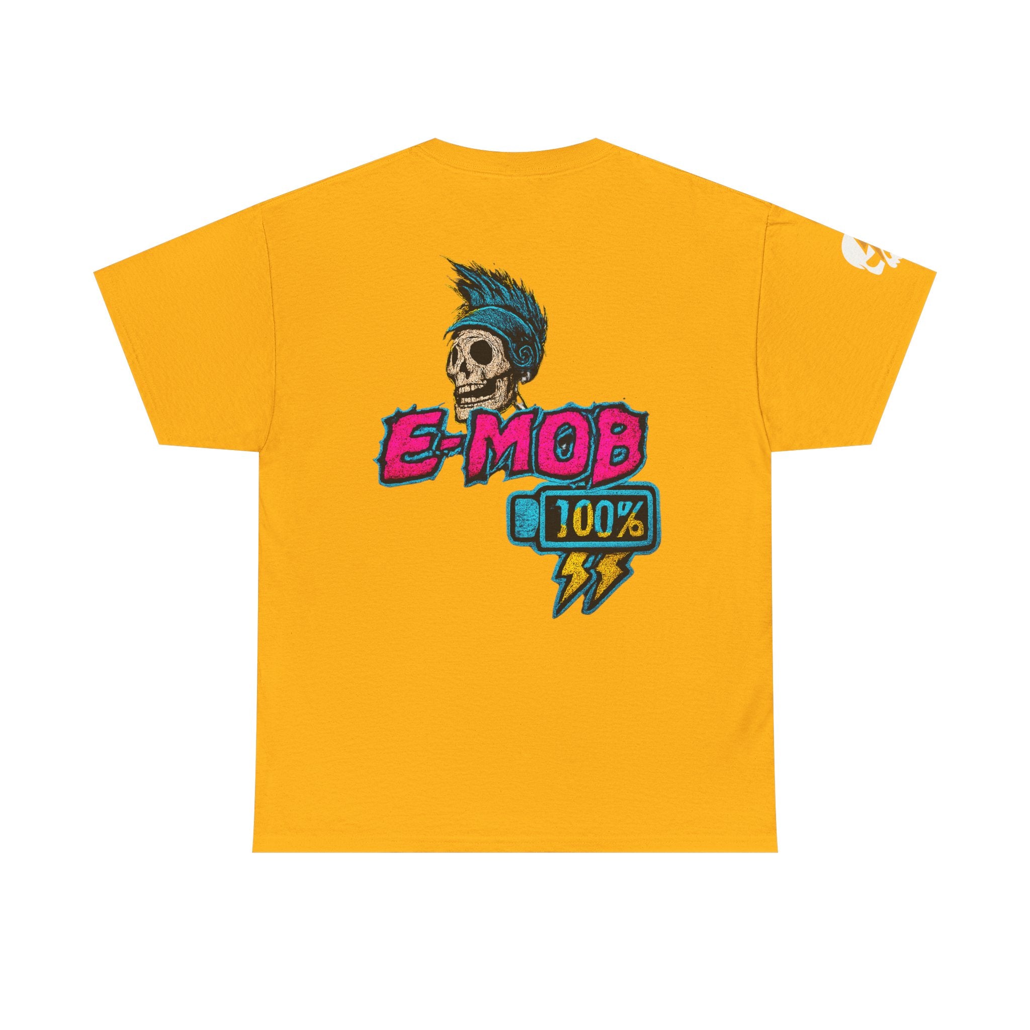 E-Mob 100% Tee — E-Bike Retro Neon Collection Graphic T-Shirt