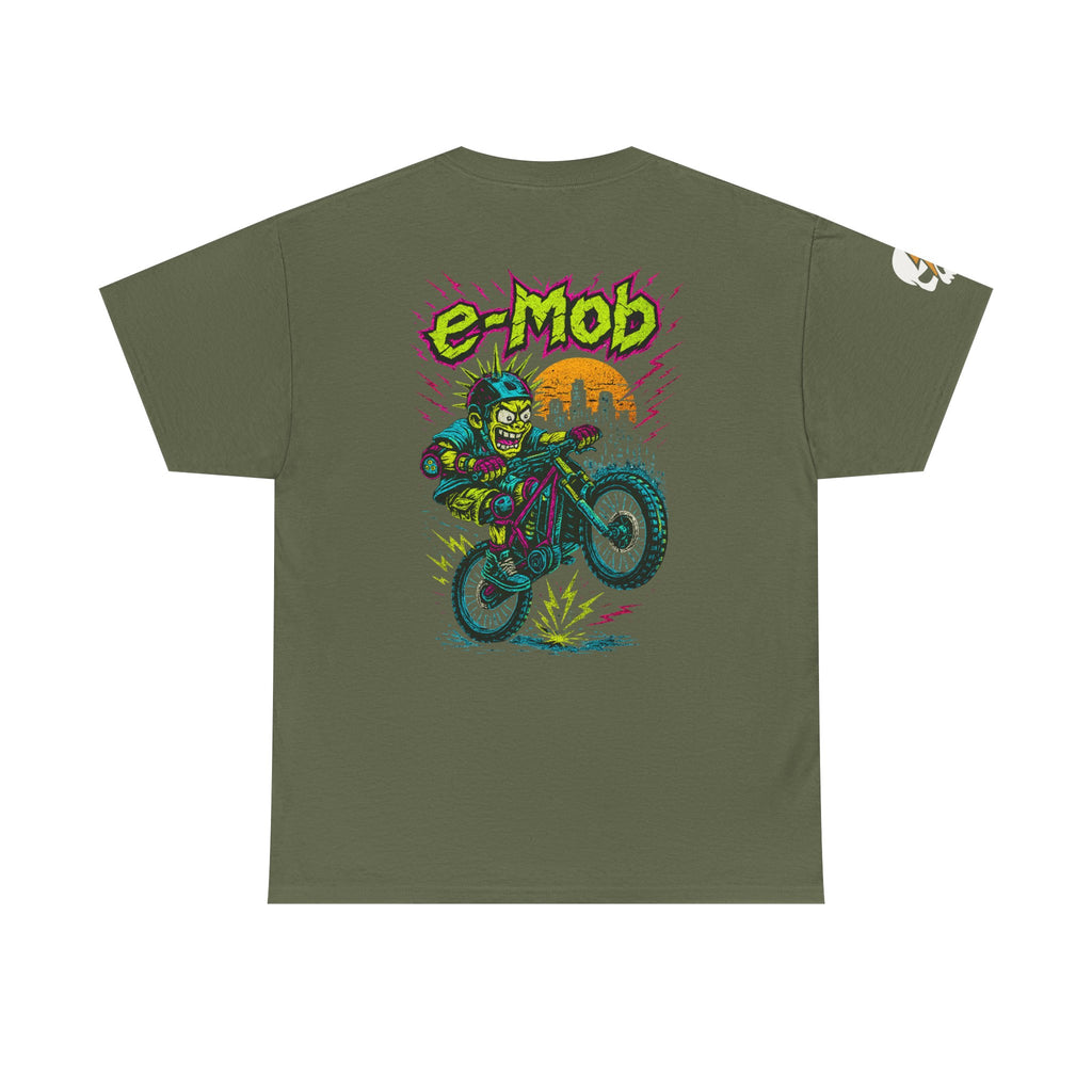 E-Mob Punk V2 Tee — E-Bike Retro Neon Graphic T-Shirt