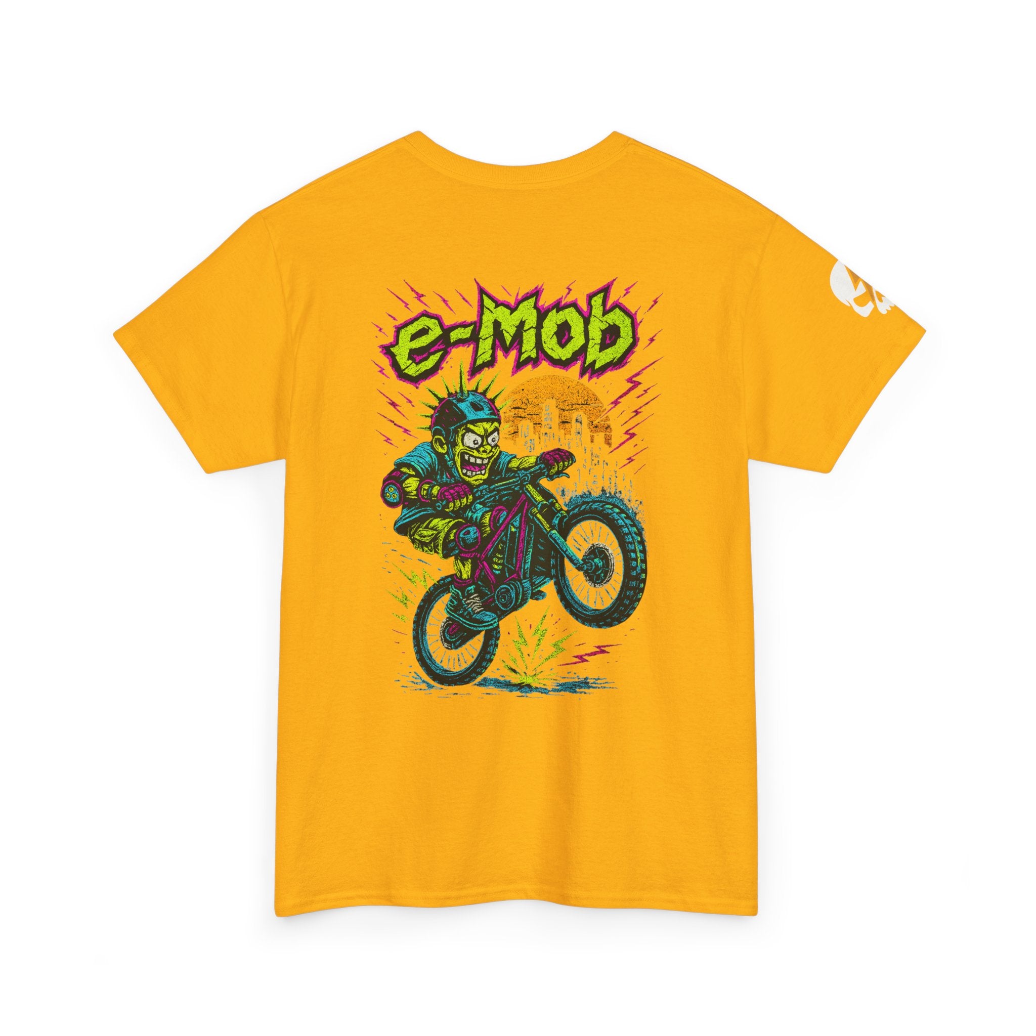 E-Mob Punk V2 Tee — E-Bike Retro Neon Graphic T-Shirt