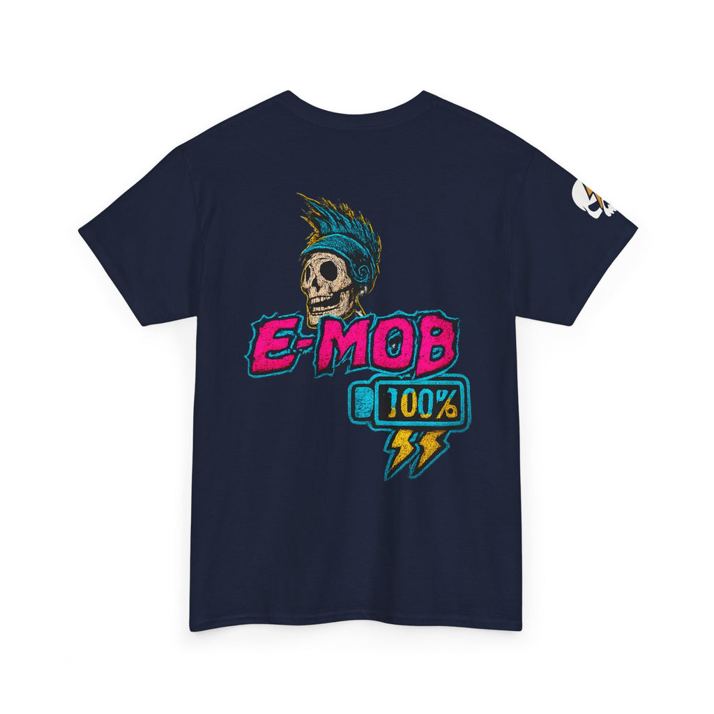 E-Mob 100% Tee — E-Bike Retro Neon Collection Graphic T-Shirt