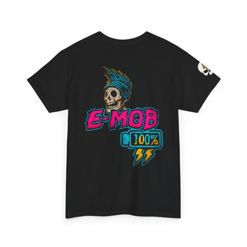 E-Mob 100% Tee — E-Bike Retro Neon Collection Graphic T-Shirt
