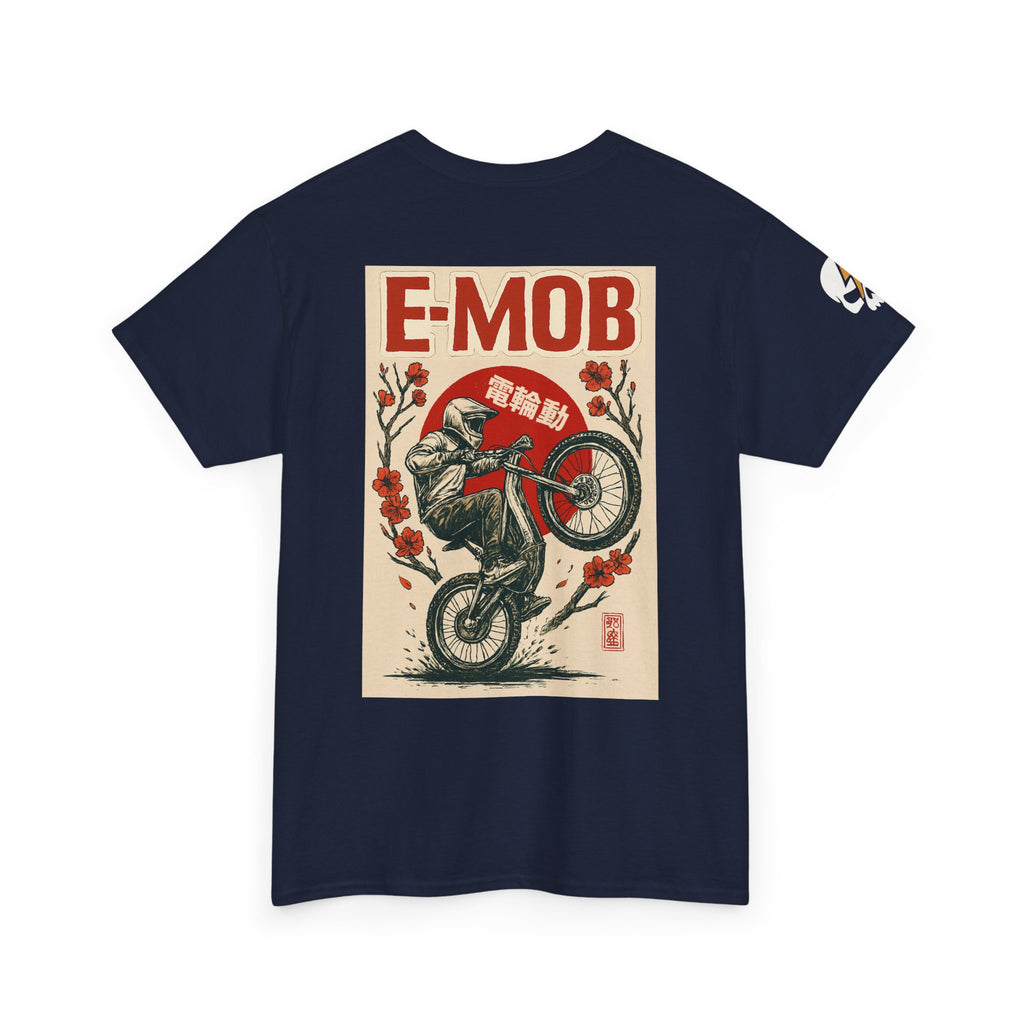 E-Mob Rising Sun Tee — E-Bike Passport Collection Graphic T-Shirt