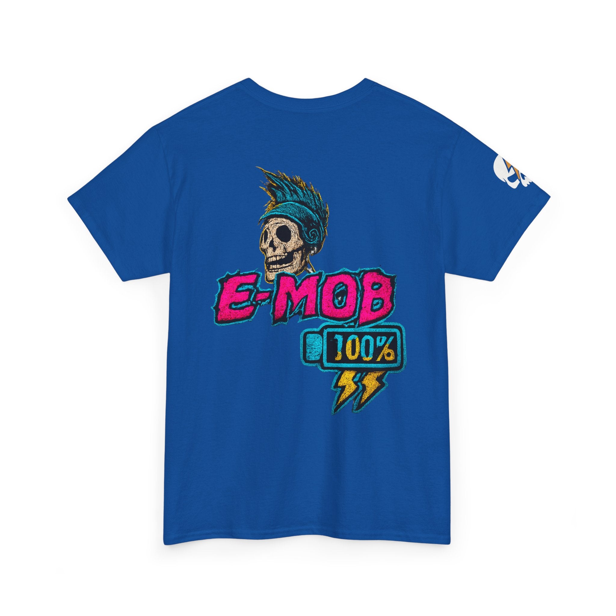 E-Mob 100% Tee — E-Bike Retro Neon Collection Graphic T-Shirt
