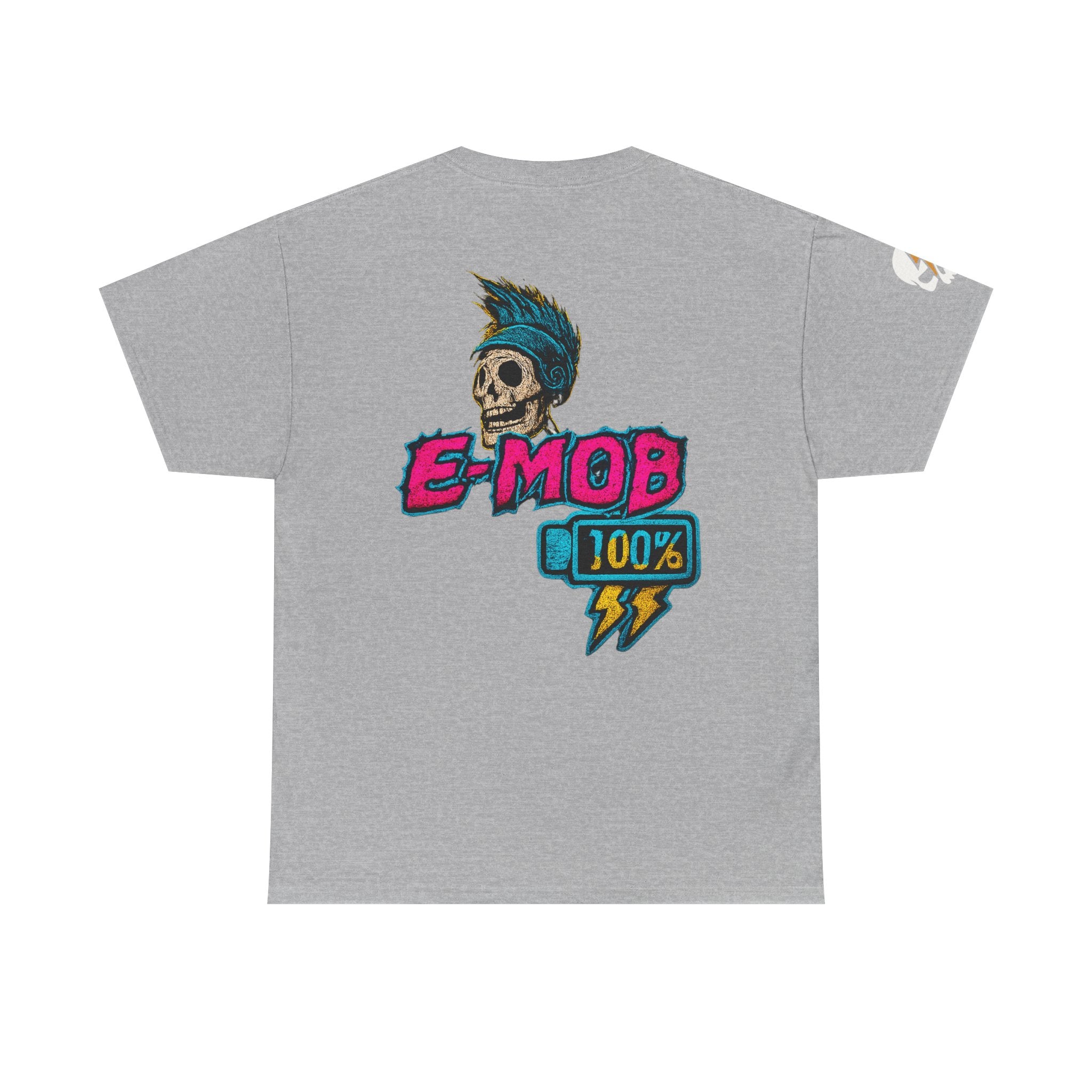 E-Mob 100% Tee — E-Bike Retro Neon Collection Graphic T-Shirt