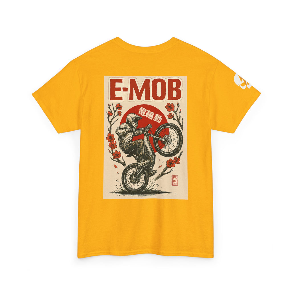 E-Mob Rising Sun Tee — E-Bike Passport Collection Graphic T-Shirt