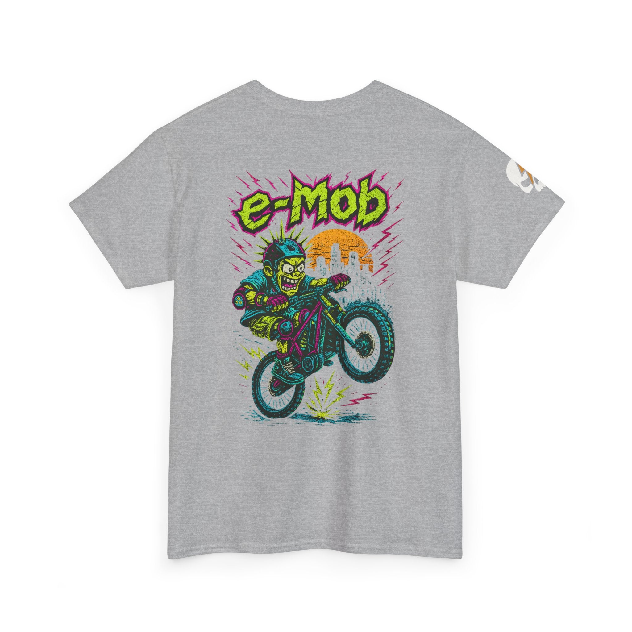 E-Mob Punk V2 Tee — E-Bike Retro Neon Graphic T-Shirt