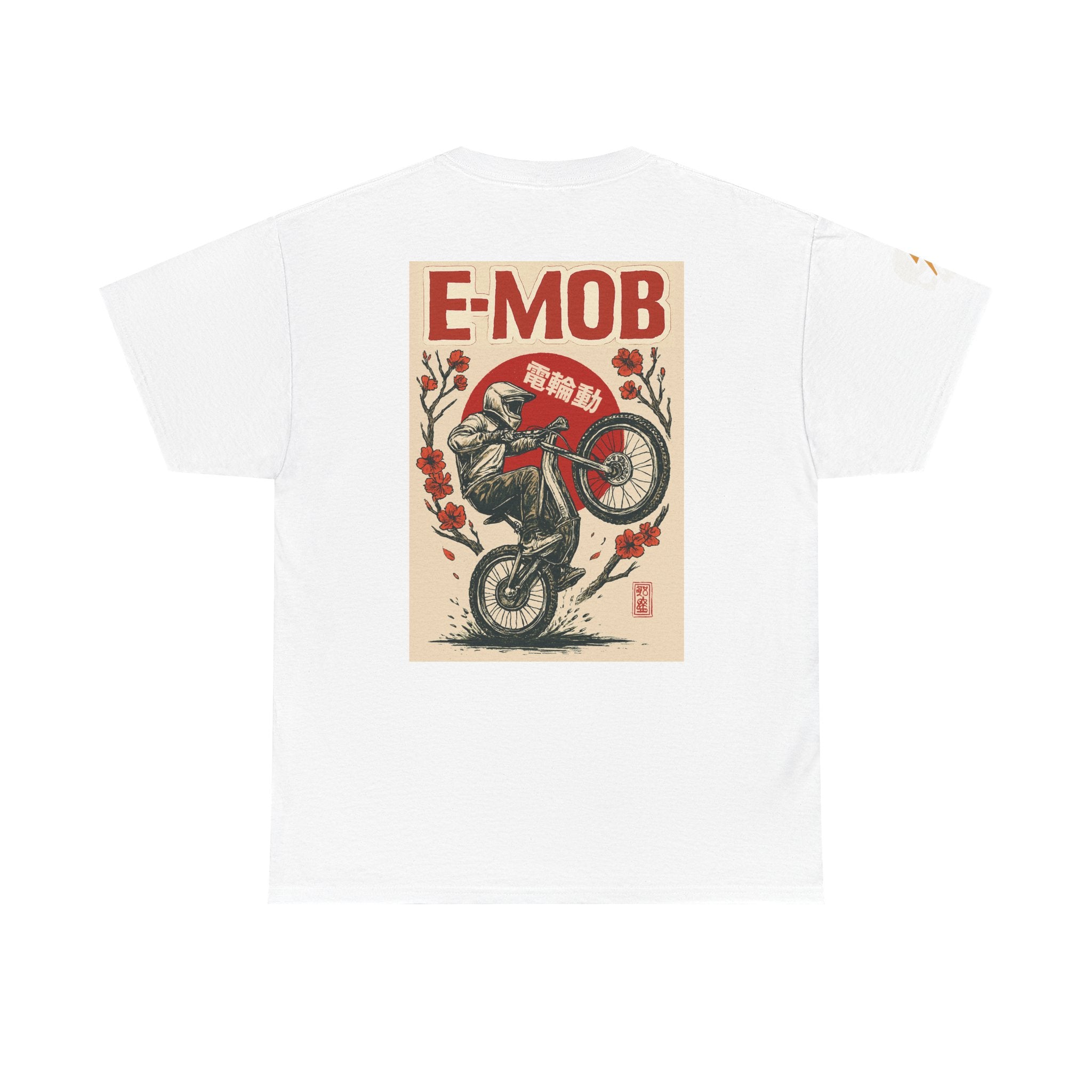 E-Mob Rising Sun Tee — E-Bike Passport Collection Graphic T-Shirt