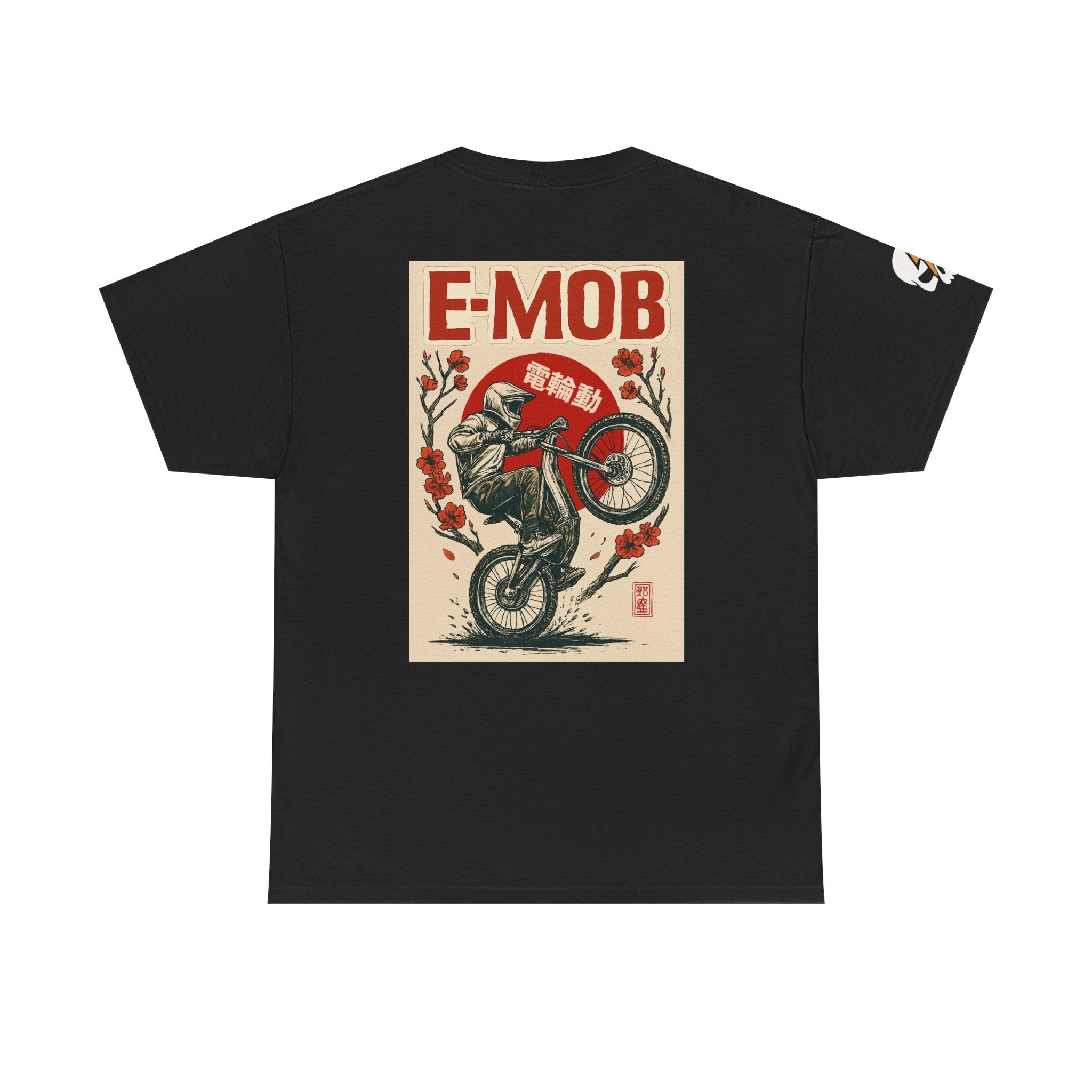 E-Mob Rising Sun Tee — E-Bike Passport Collection Graphic T-Shirt