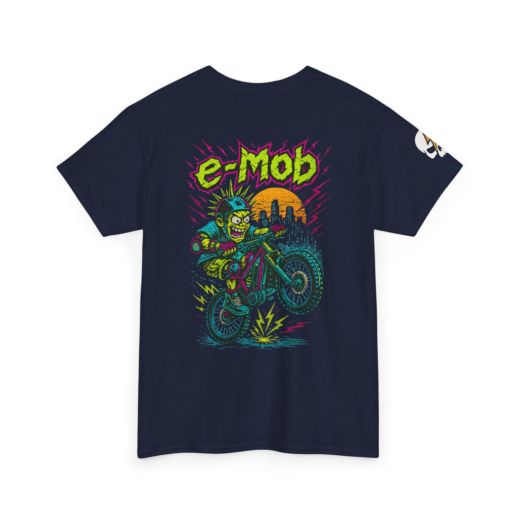 E-Mob Punk V2 Tee — E-Bike Retro Neon Graphic T-Shirt
