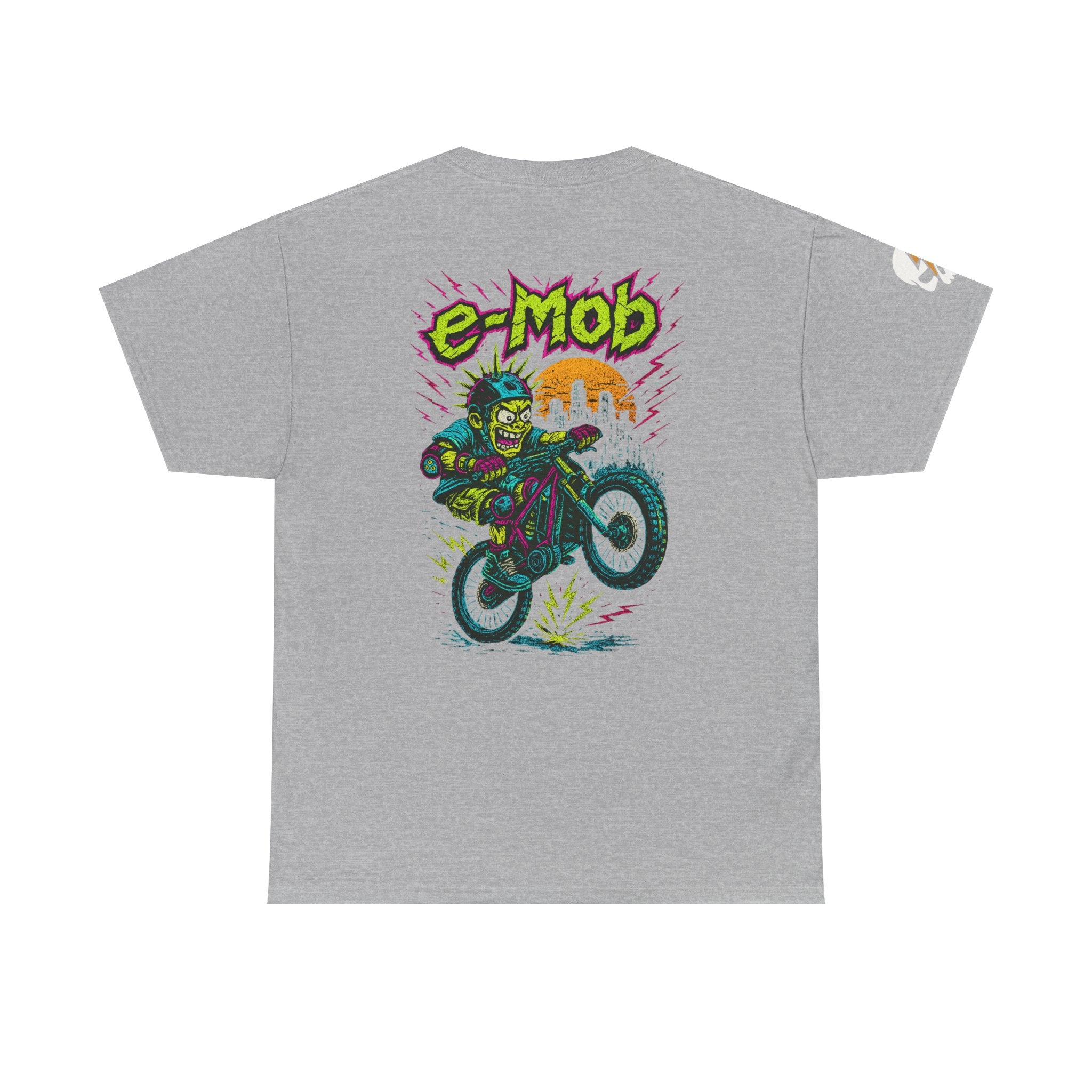 E-Mob Punk V2 Tee — E-Bike Retro Neon Graphic T-Shirt