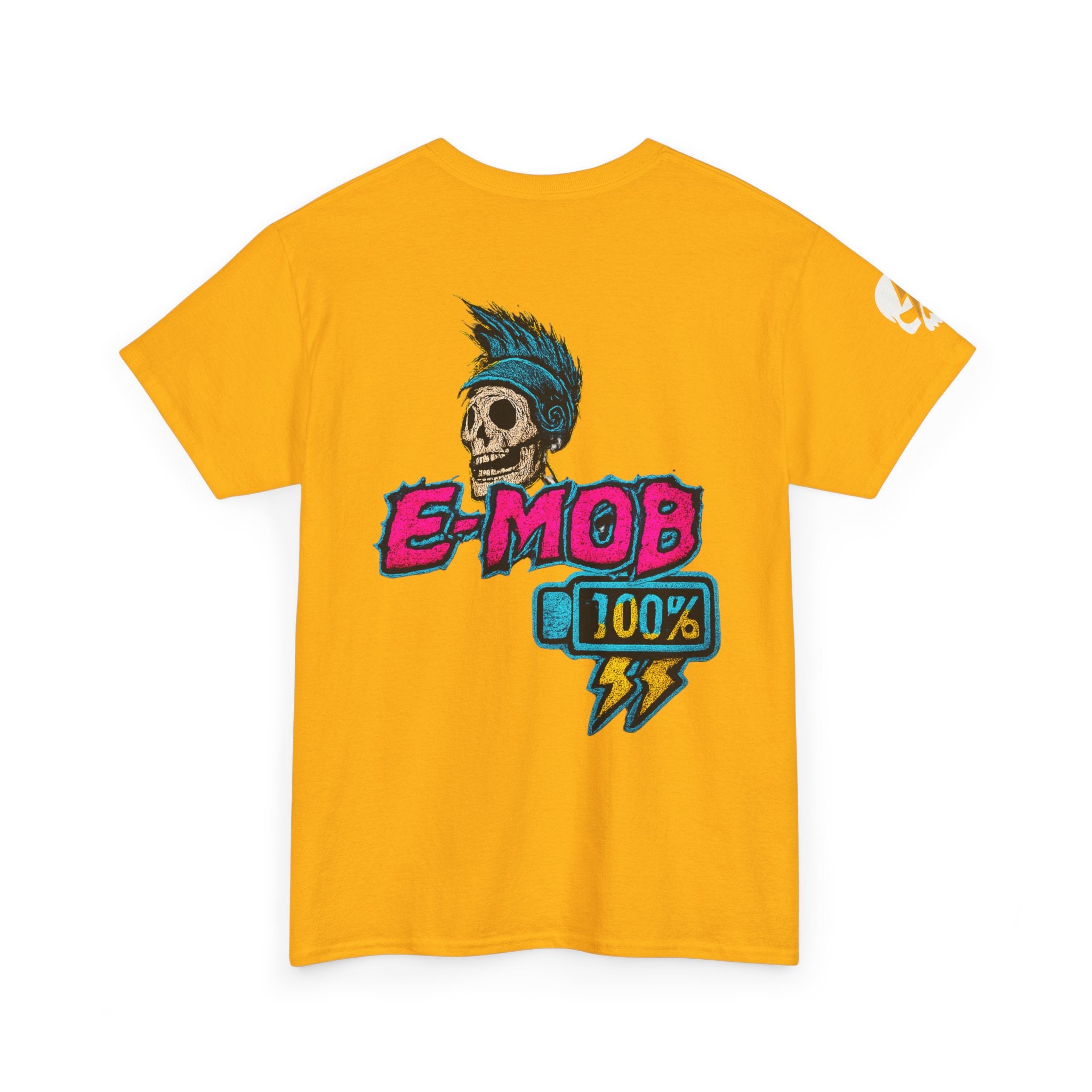 E-Mob 100% Tee — E-Bike Retro Neon Collection Graphic T-Shirt