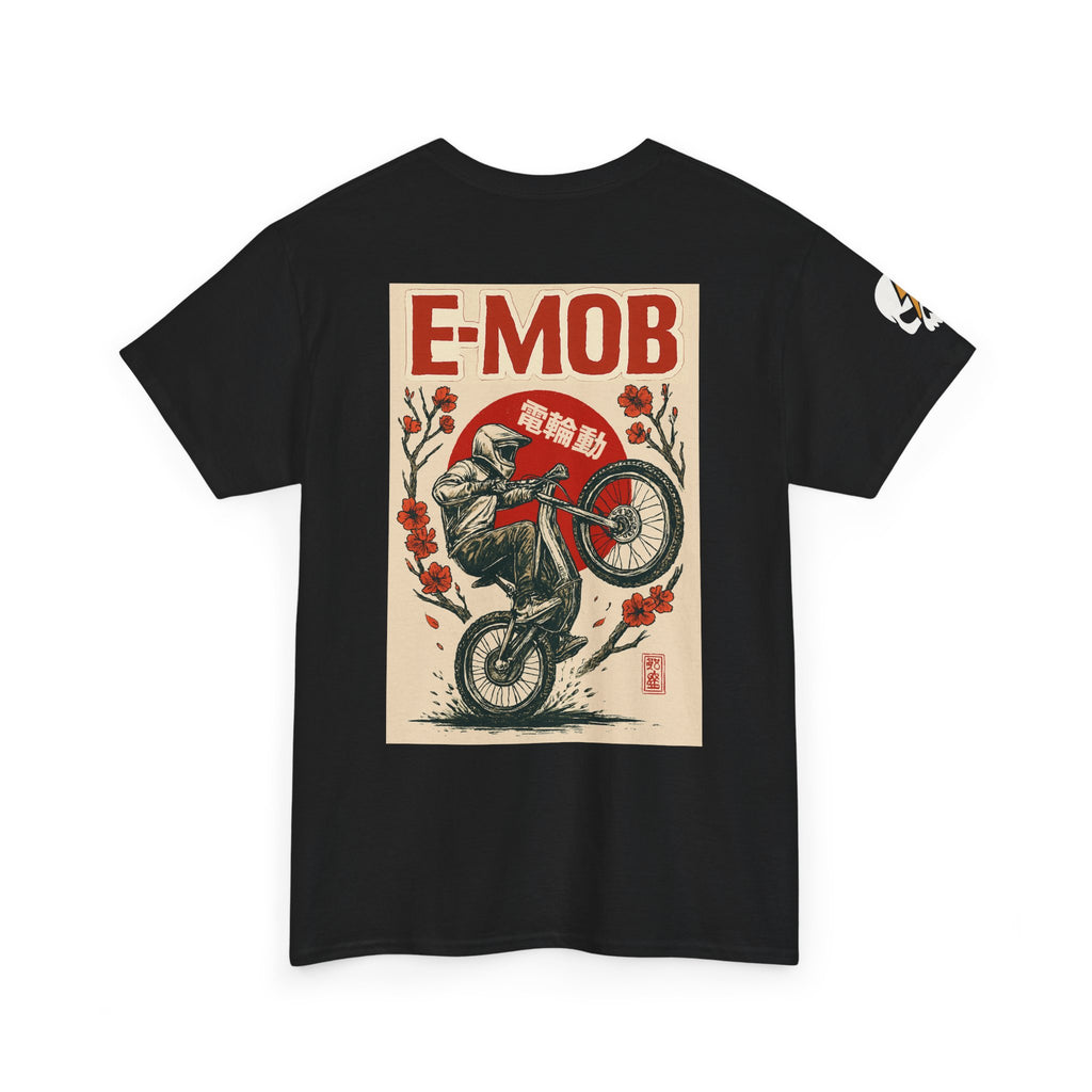 E-Mob Rising Sun Tee — E-Bike Passport Collection Graphic T-Shirt