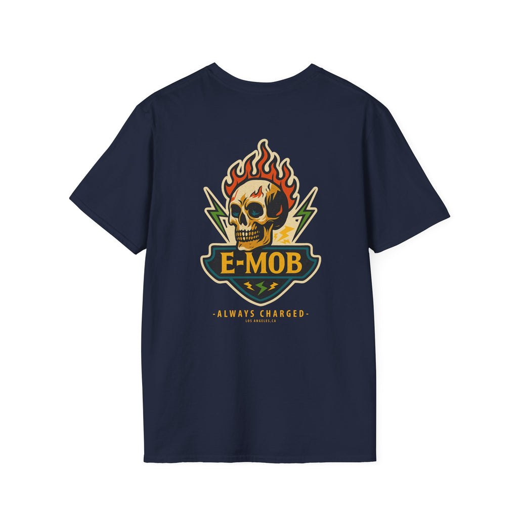 E-Mob Flaming Skull Tee - E-Bike Core Collection T-shirt