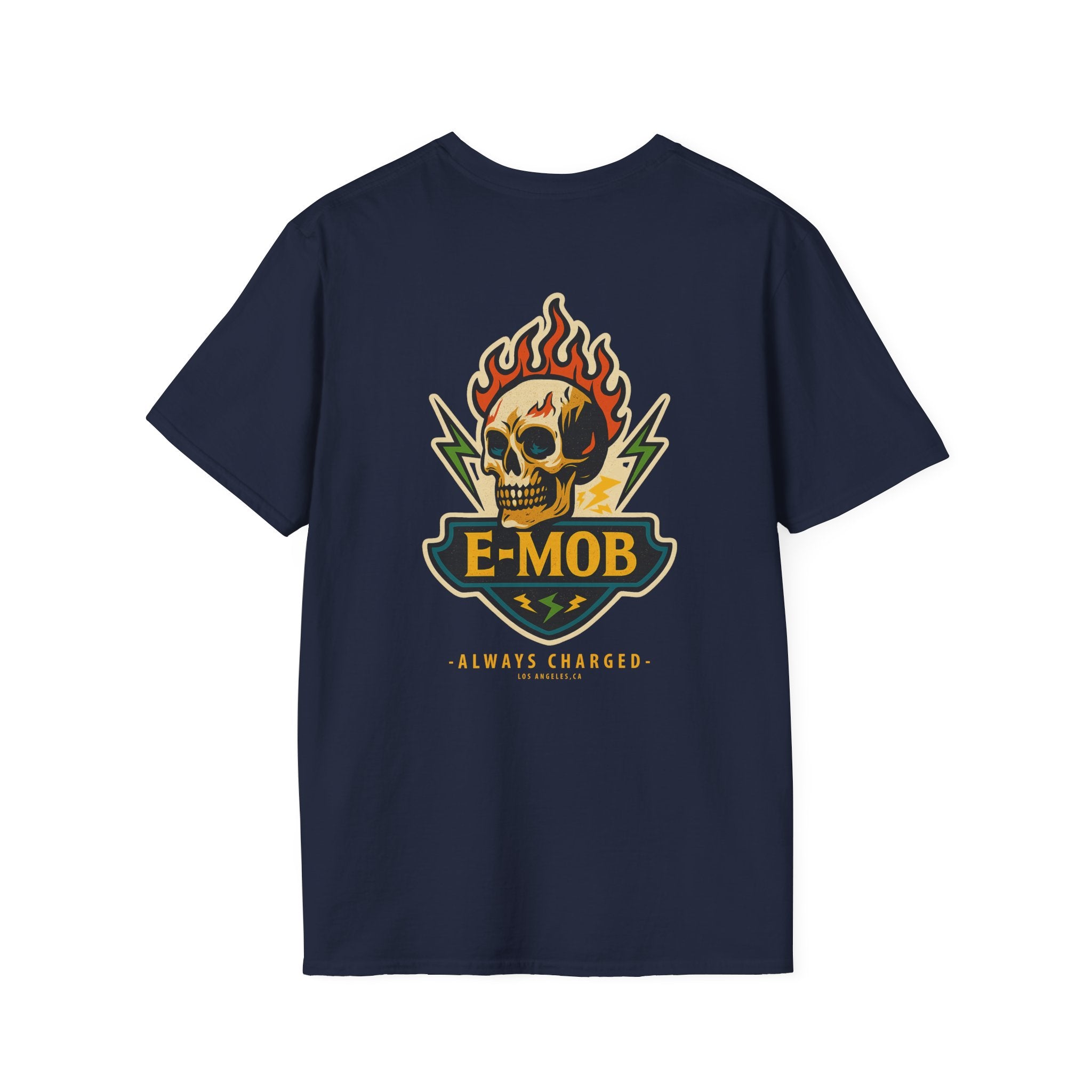 E-Mob Flaming Skull Tee - E-Bike Core Collection T-shirt