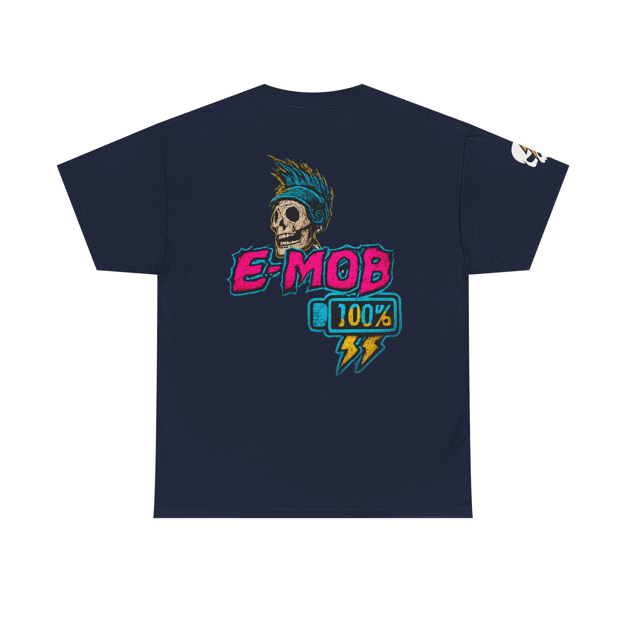 E-Mob 100% Tee — E-Bike Retro Neon Collection Graphic T-Shirt