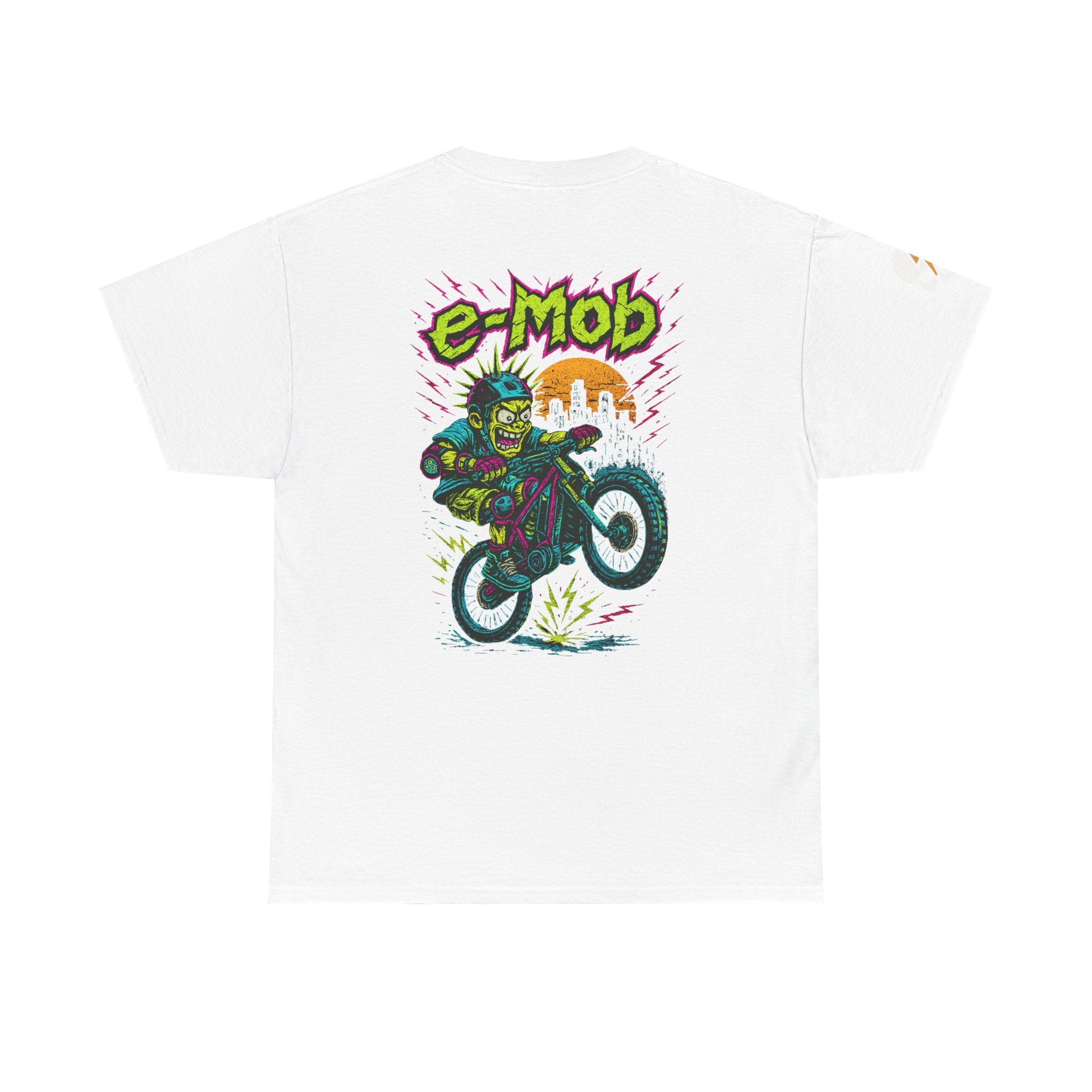 E-Mob Punk V2 Tee — E-Bike Retro Neon Graphic T-Shirt