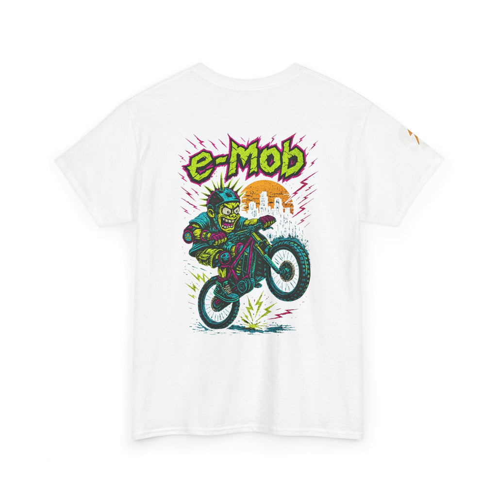 E-Mob Punk V2 Tee — E-Bike Retro Neon Graphic T-Shirt