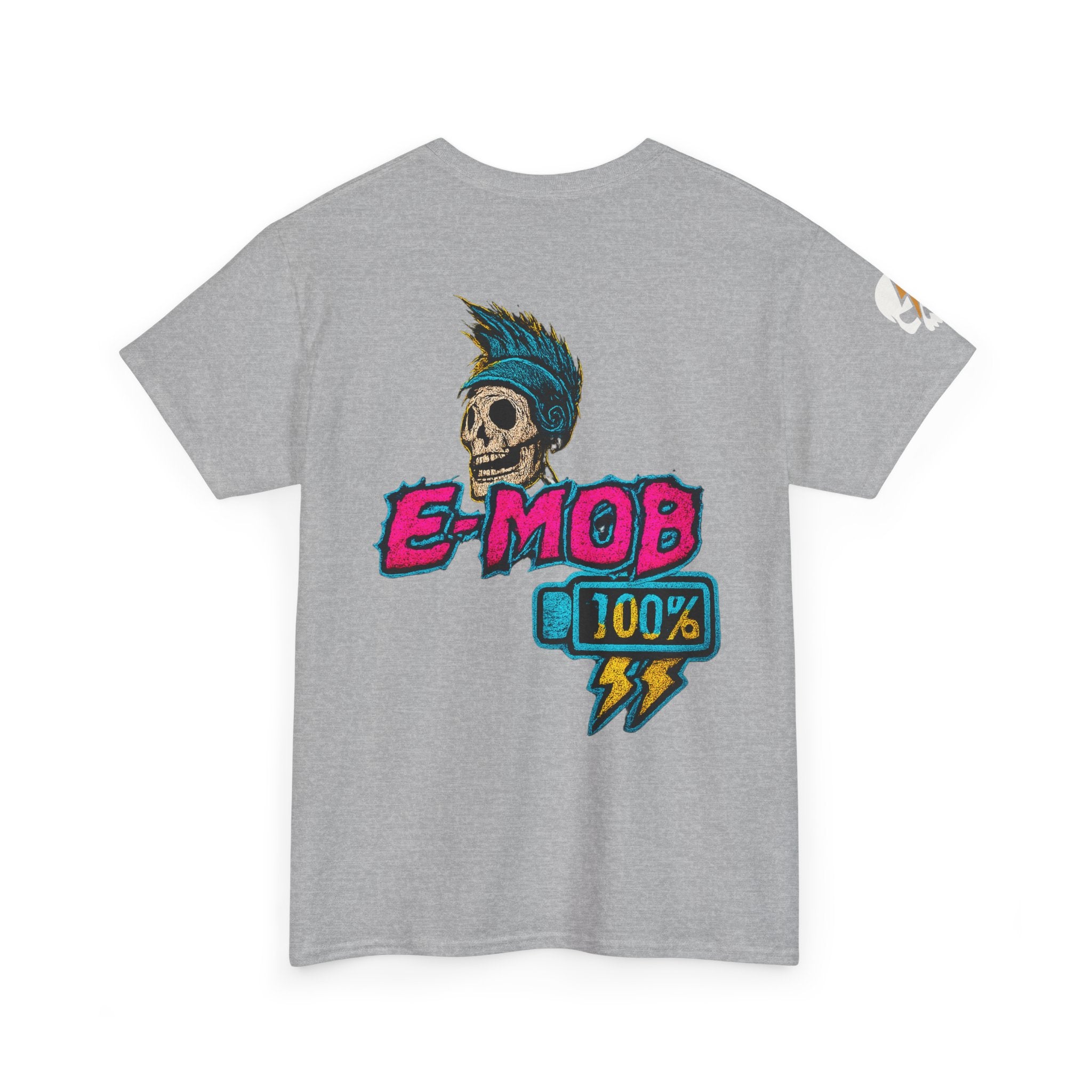 E-Mob 100% Tee — E-Bike Retro Neon Collection Graphic T-Shirt