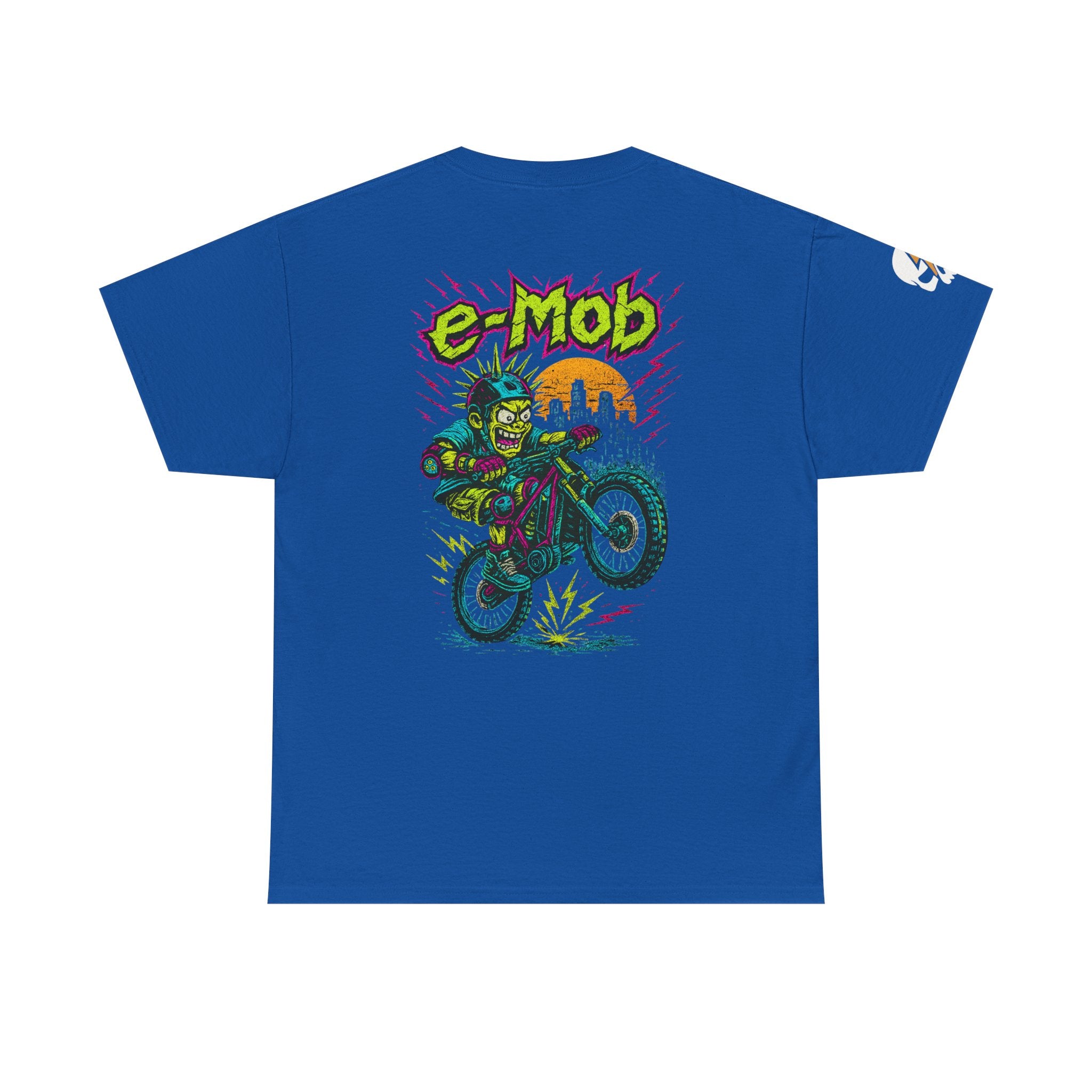 E-Mob Punk V2 Tee — E-Bike Retro Neon Graphic T-Shirt